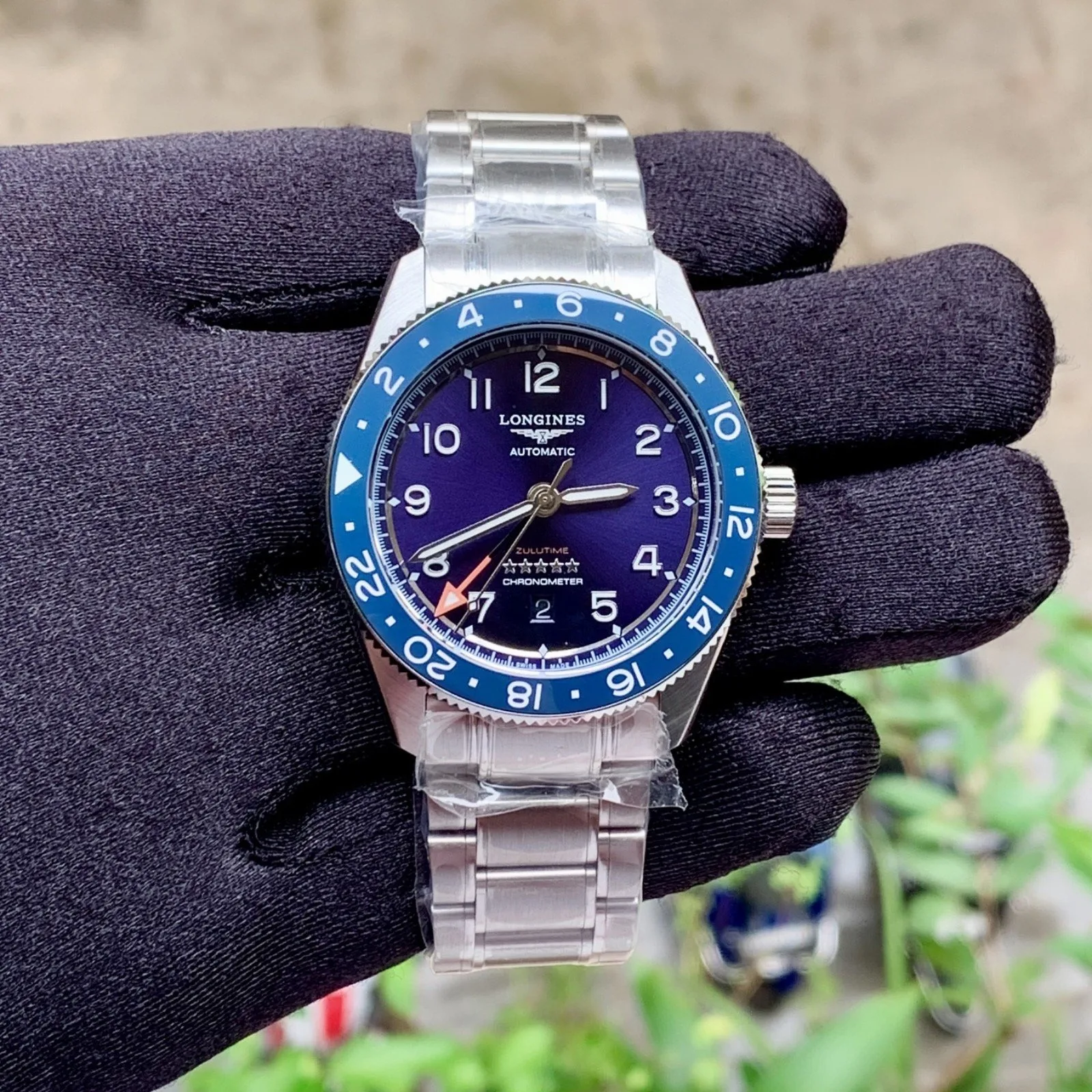 Longines Spirit Zulu Time GMT Blue Dial