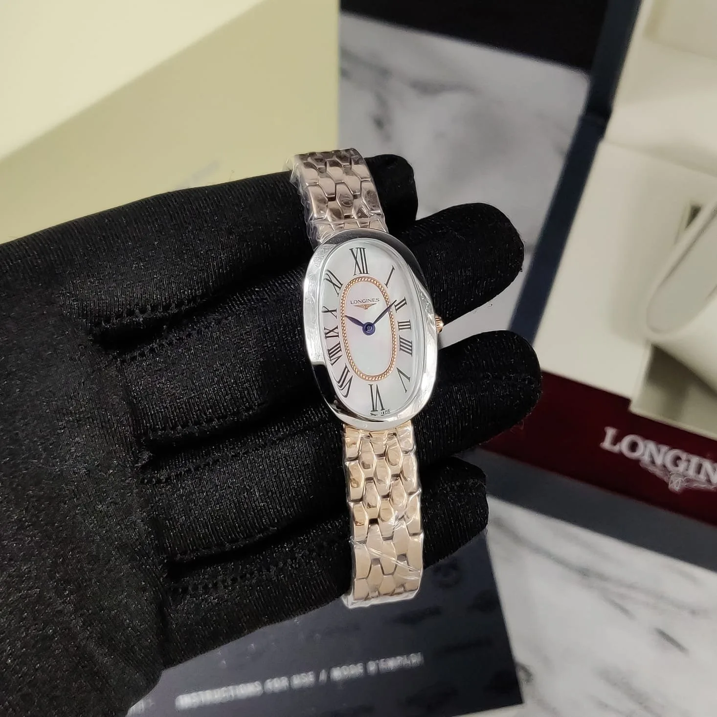 Longines Symphonette Elegant White Roman Dial