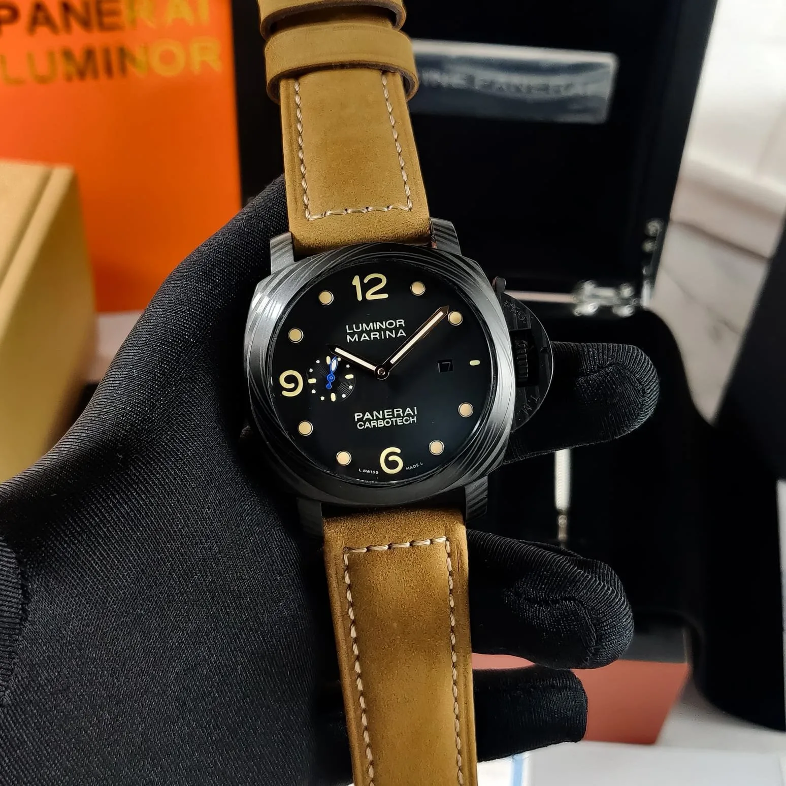 Luminor Panerai Marina Carbotech Black 44mm