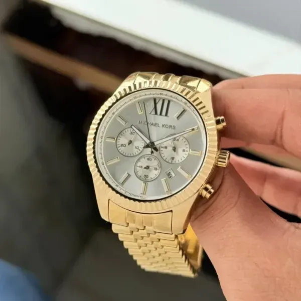 Michael Kors Dynamic Lexington Cream Dial Chronograph