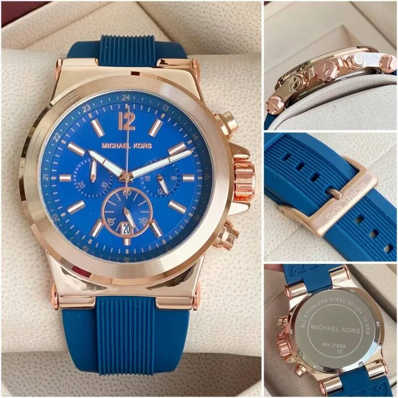 Michael Kors Kabali Blue Dial 44mm