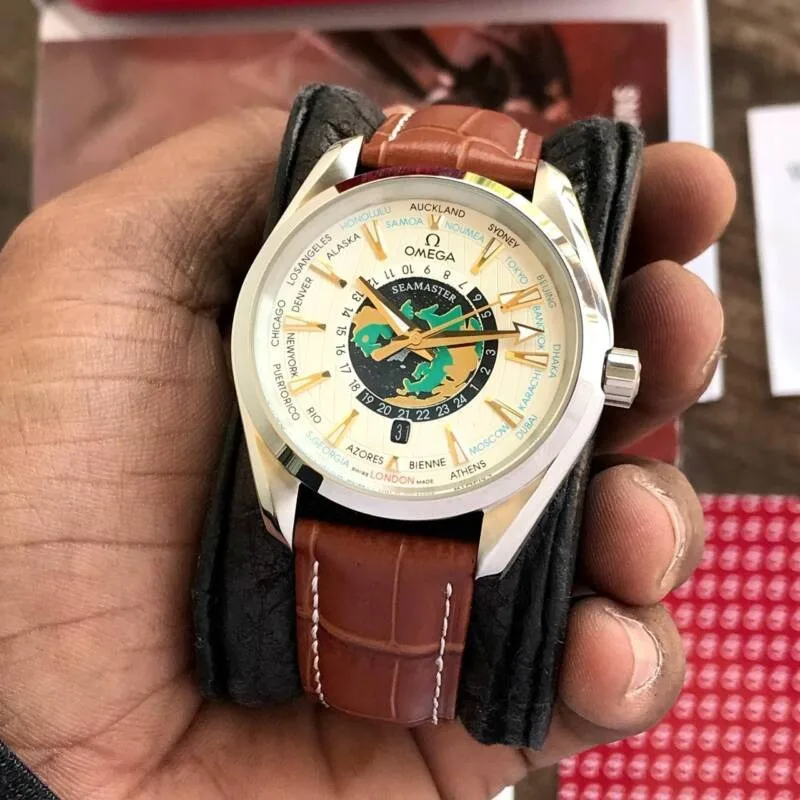 Omega Aquatera WorldMap Seamaster White Dial