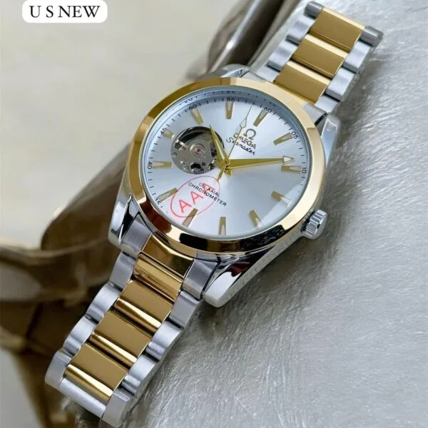 Omega Automatic Half Skeleton Watch
