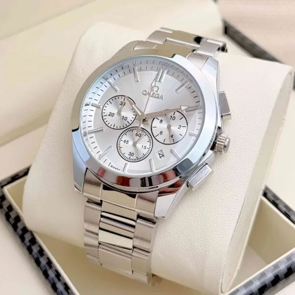 Omega Chronograph Stainless Steel Watch