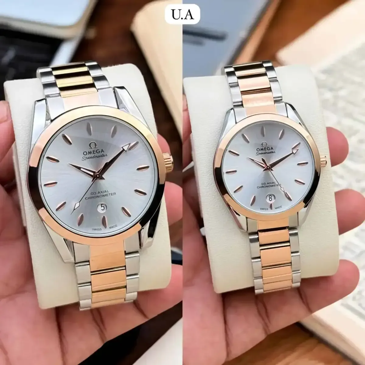 Omega Co-Axial Chronometer Couple Watch