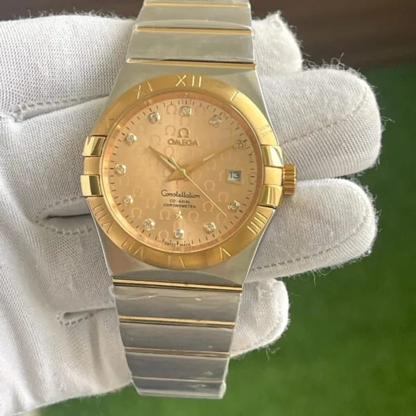 Omega Constellation Chronometer Yellow Gold Watch
