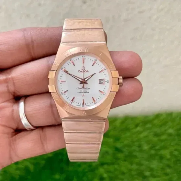 Omega Constellation Rosegold White Dial Automatic