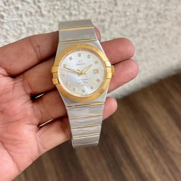 Omega Constellation Rosegold White Dial