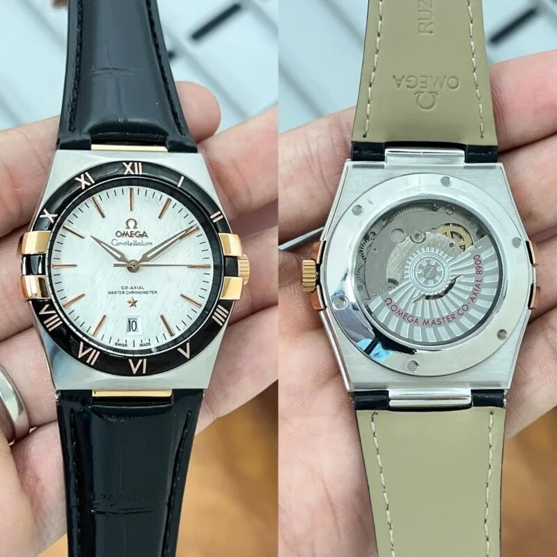 Omega Constellation Rosegold White Dial