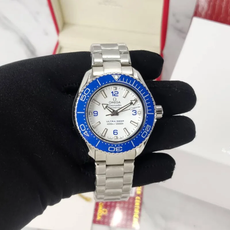 Omega Planet Ocean Blue White Dial