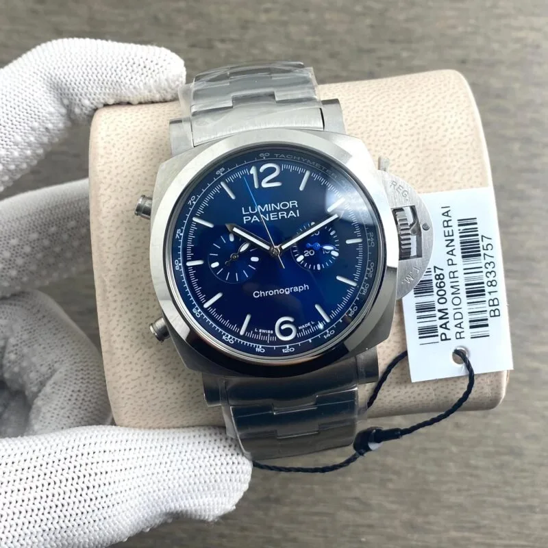 Panerai GMT Chrono 44MM Stainless Steel
