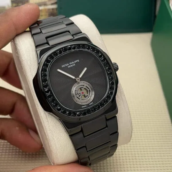 Patek Philippe Geneve Men’s Black Diamond