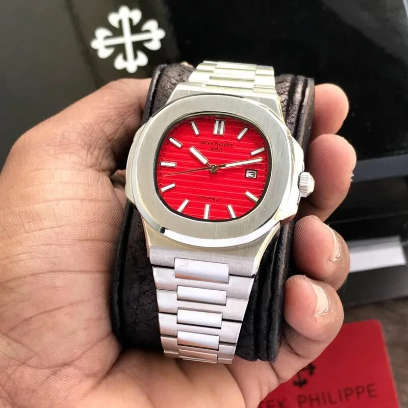 Patek Philippe Nautilus Red Dial Quartz