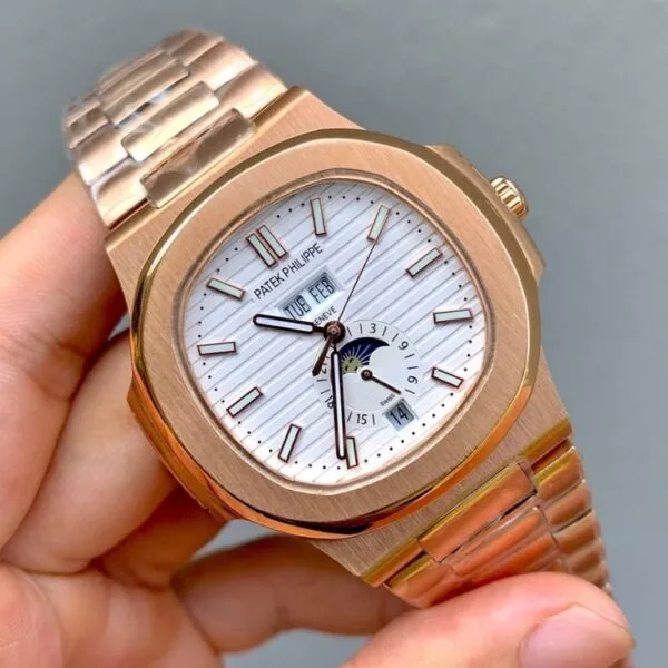 Patek Philippe Nautilus White Dial  Watch