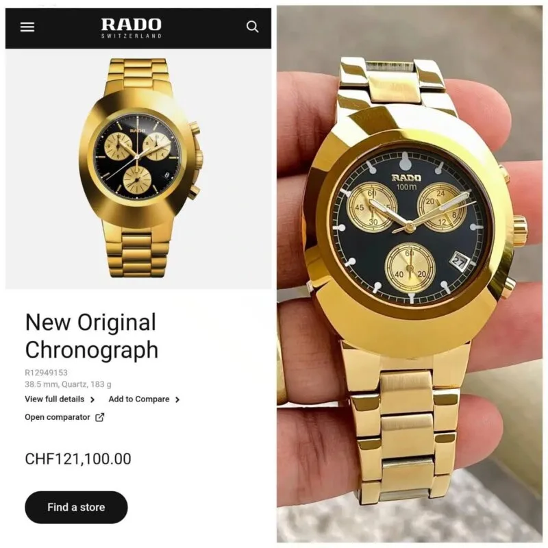RADO ANALOG 7AAA GOLDEN