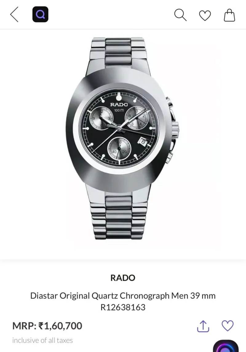 RADO ANALOG SLIM DIAL SILVER