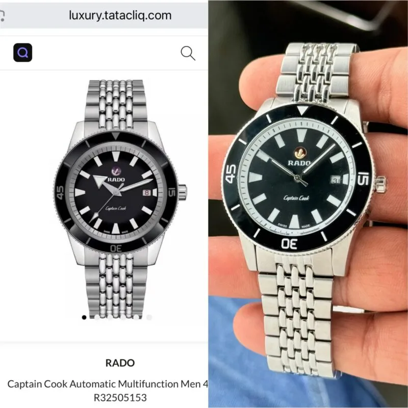 RADO CAPTAIN COOK 7AAA PREMIUM AUTOMATIC BLACK DIAL