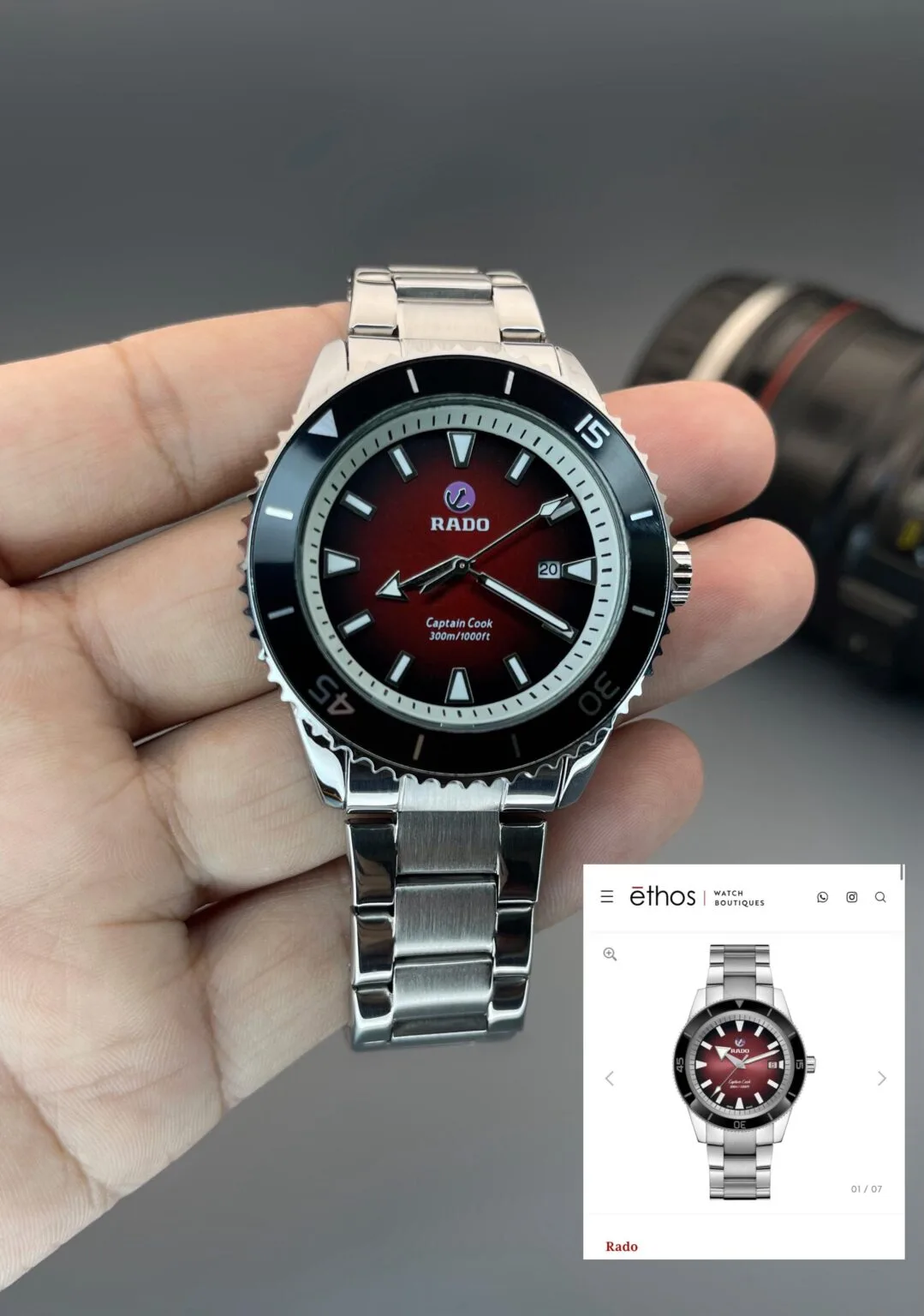Rado Captain Cook Red Dial