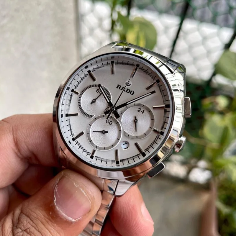 Rado HyperChrome Silver Chronograph