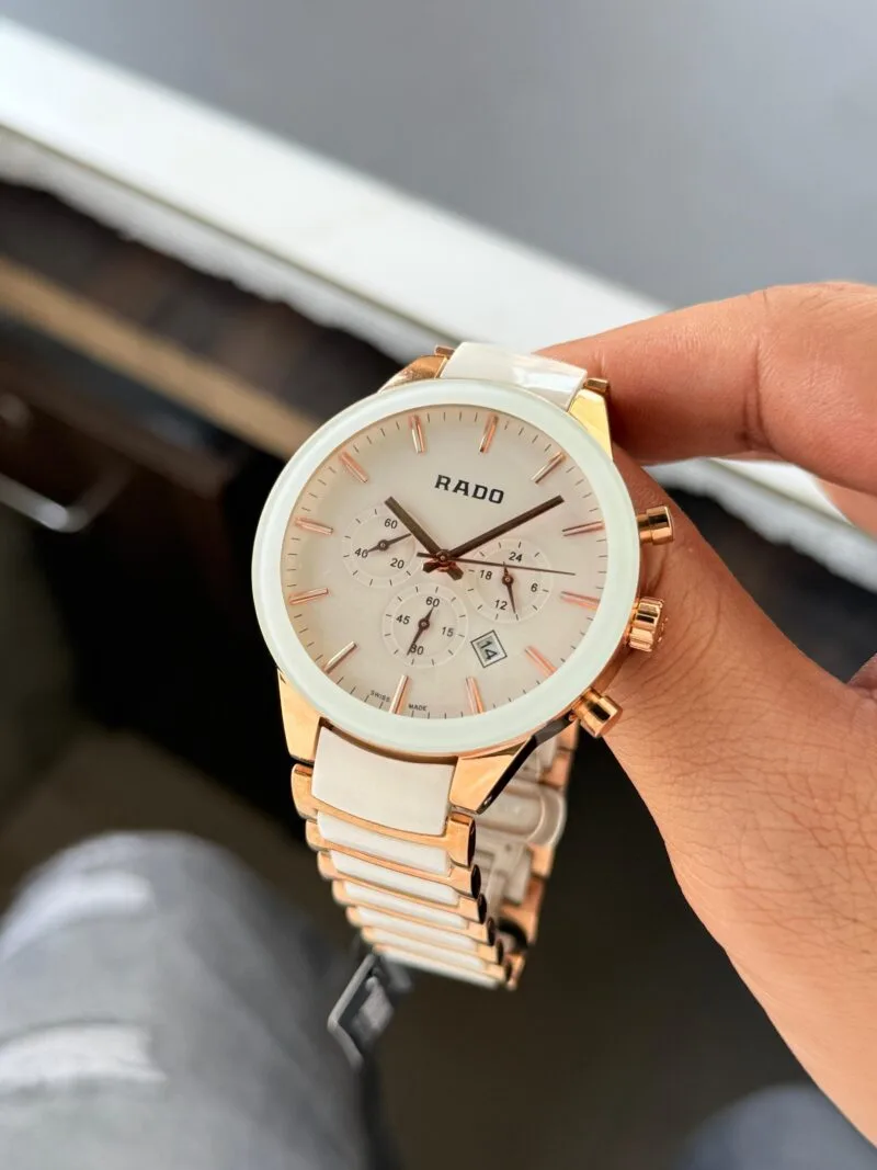 Rado White Centirx Chronograph Model