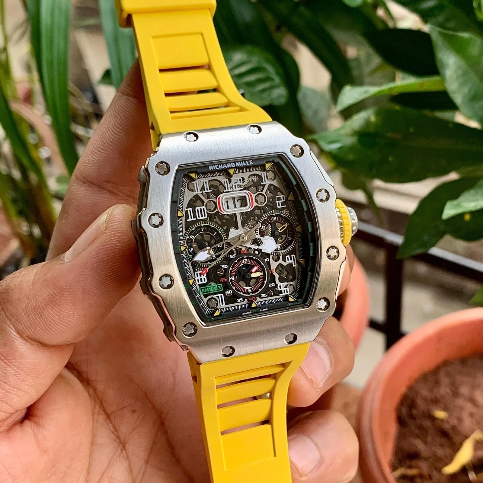 Richard Mille RM 11-03 Silver And Yellow