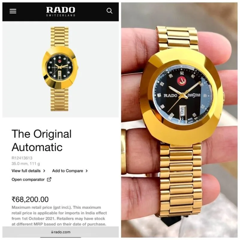 Rodo DiaStar Automatic Black Dial Rado
