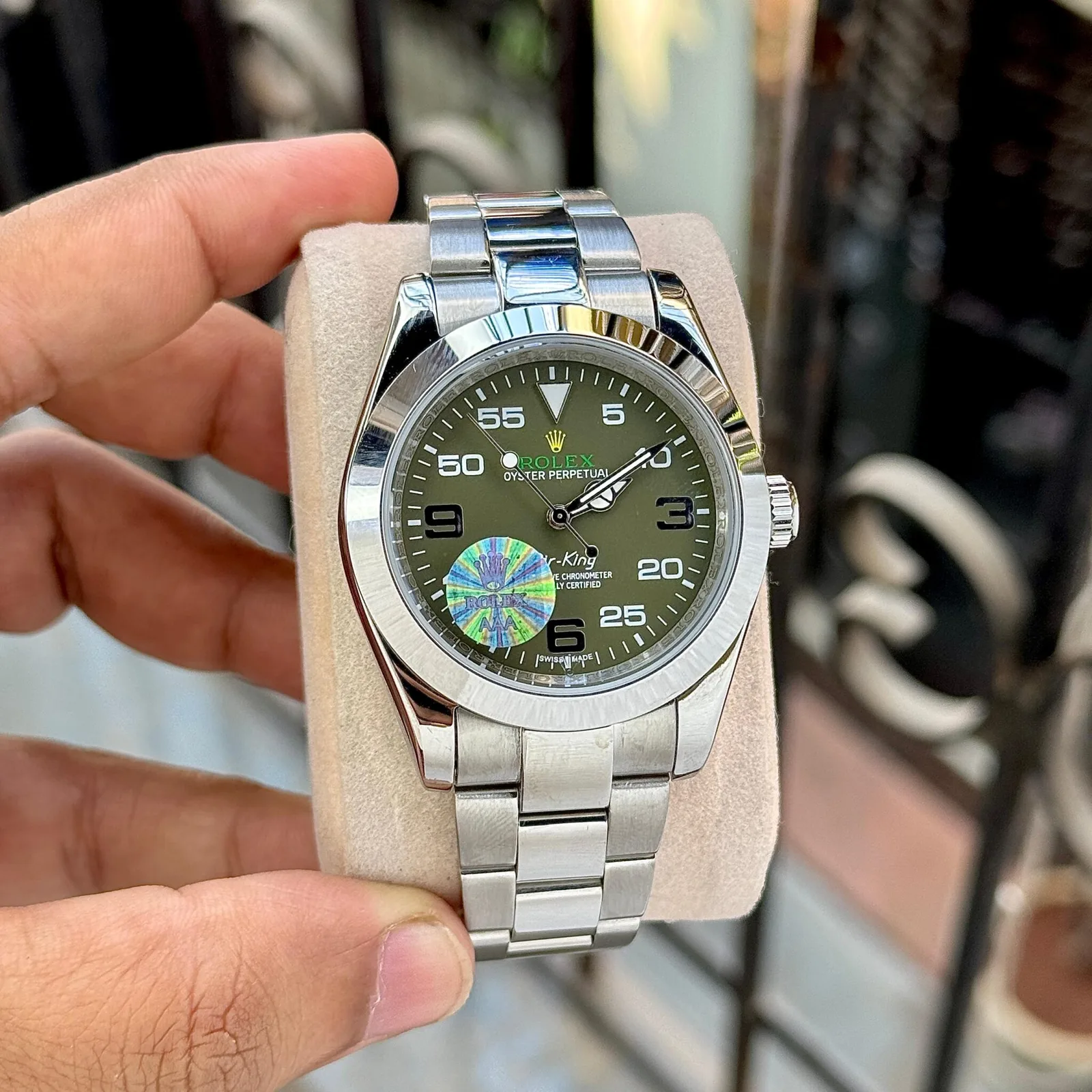 Rolex Air-King Green Dial 40mm Watch