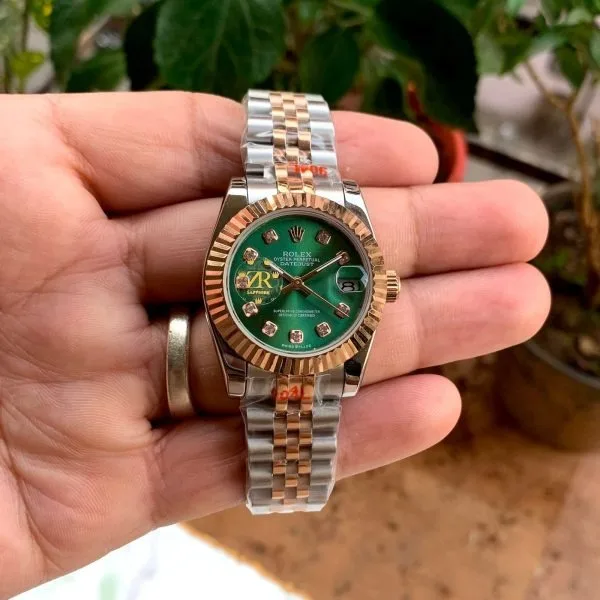 Rolex DateJust Jubilee Green Dial RGold