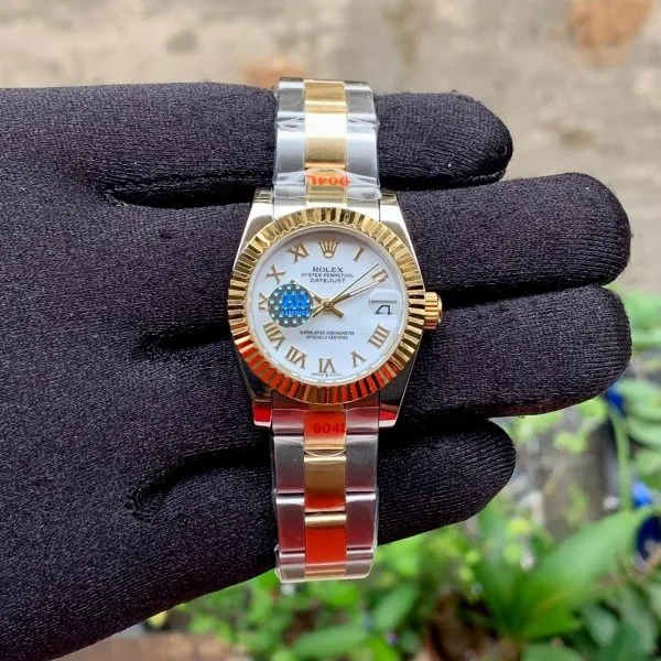 Rolex Datejust Oyster Silver Gold