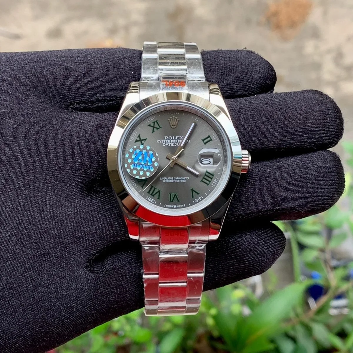 Rolex DateJust Silver Roman Dial 41mm