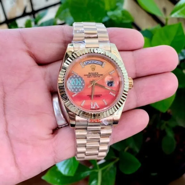 Rolex Day Date Carnelian Orange