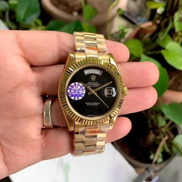 Rolex Day Date Gold Black Dial
