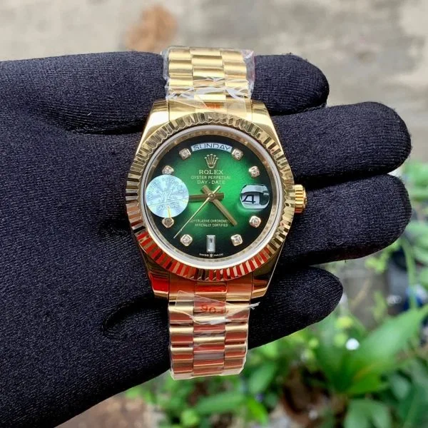 Rolex Day Date Gold Green Ombre Dial