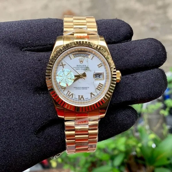 Rolex Day Date Gold Roman Meteorite Dial
