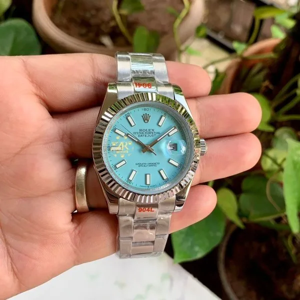 Rolex Day Date President Silver Sky Blue 41mm