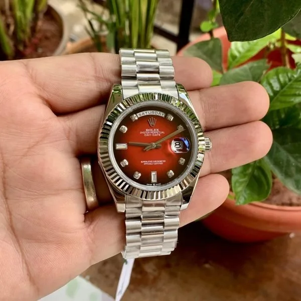 Rolex Day-Date Red Diamond Semi ETA