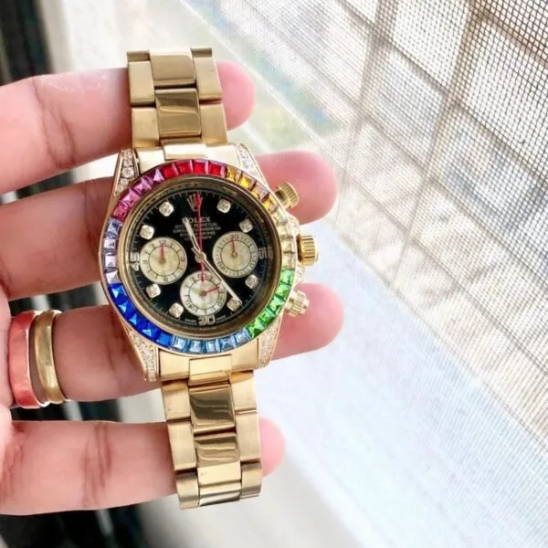 Rolex Daytona Golden Rainbow Watch
