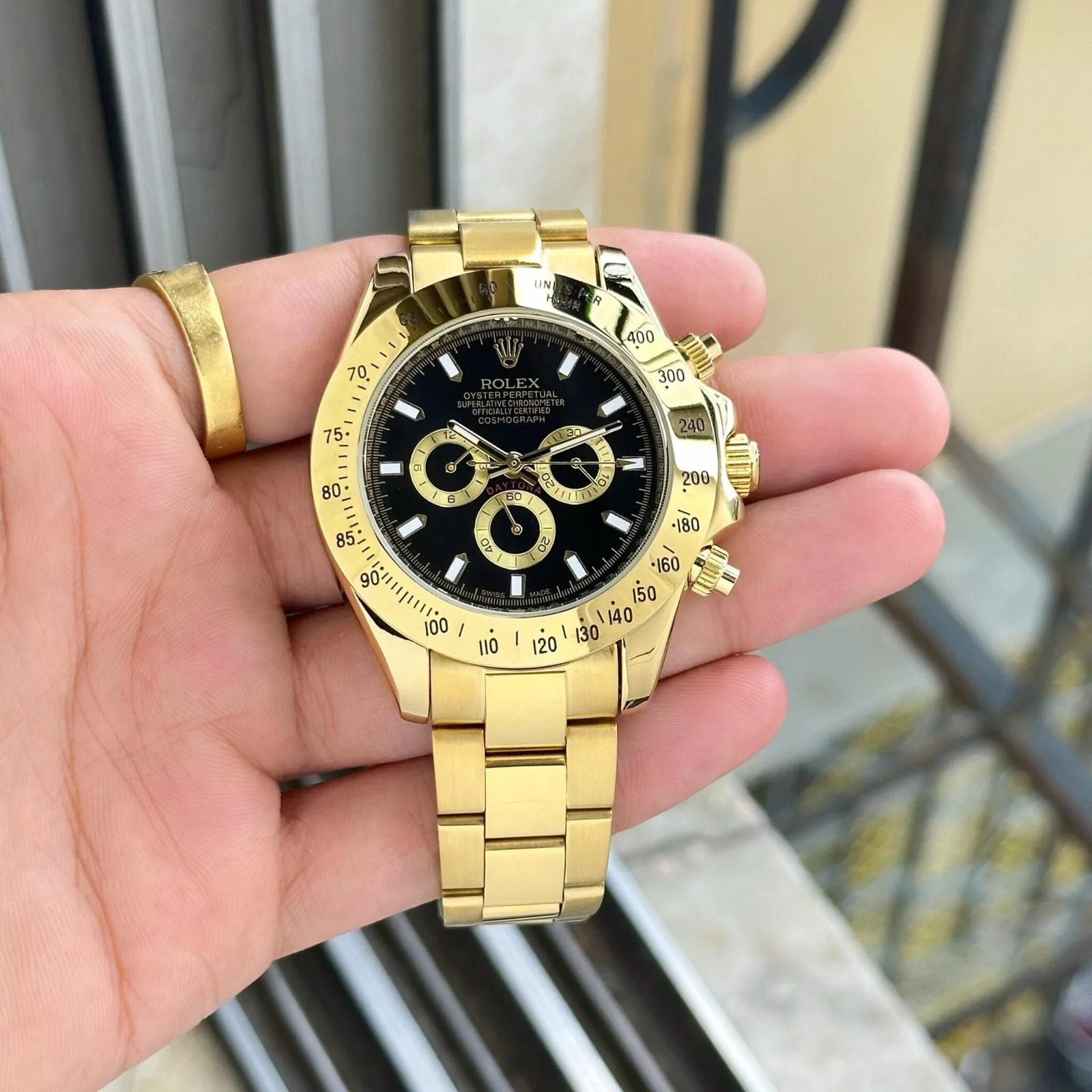 Rolex Daytona Golden Watch