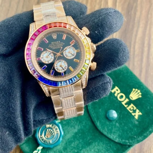 Rolex Daytona Rainbow Diamond Semi ETA