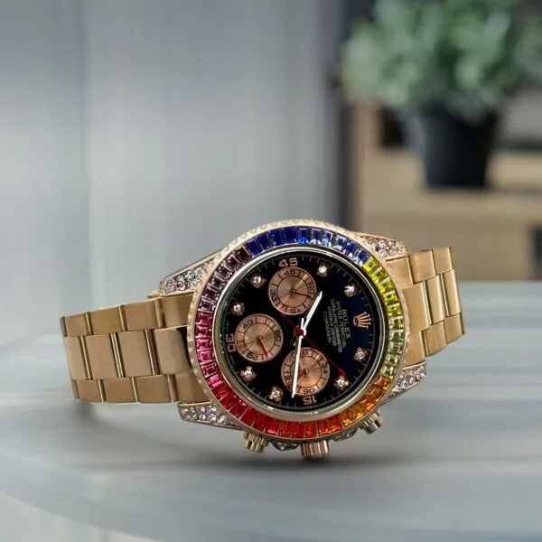 Rolex Daytona Rainbow Quartz Watch