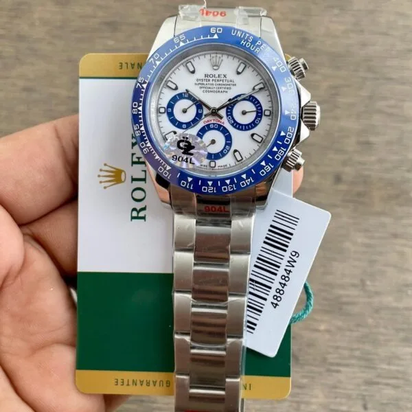Rolex Daytona Silver Blue Semi ETA 4131 OZ