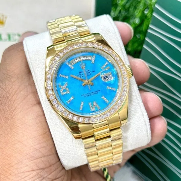 Rolex Diamond Bezel Tiffany Dial