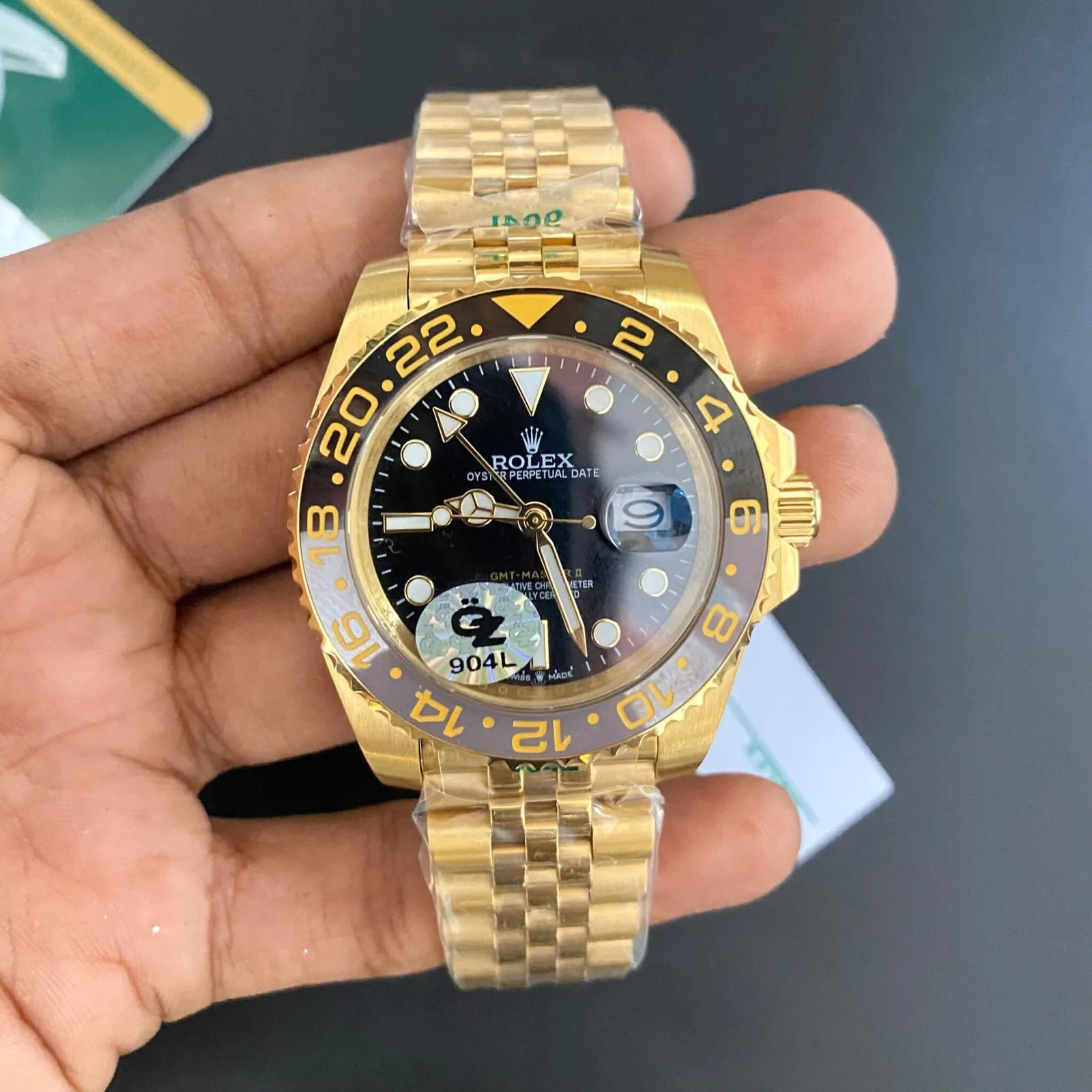 Rolex GMT 2 Gold Semi ETA OZ
