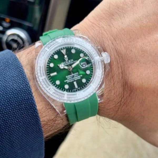 Rolex Green Transparent Bezel