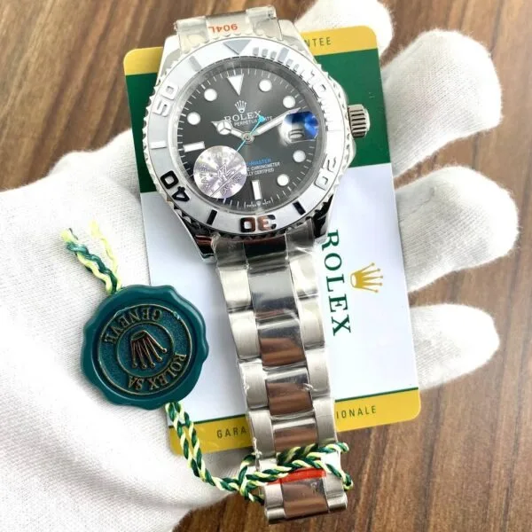 Rolex Yacht Master 40 Silver Black Dial YZ