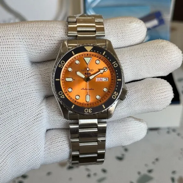 Seiko 5 Sports SRPD59K1 Orange Dial Watch