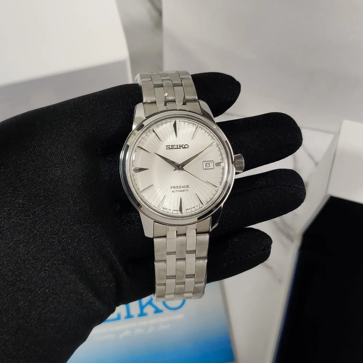 Seiko Presage Automatic SRPG White Dial