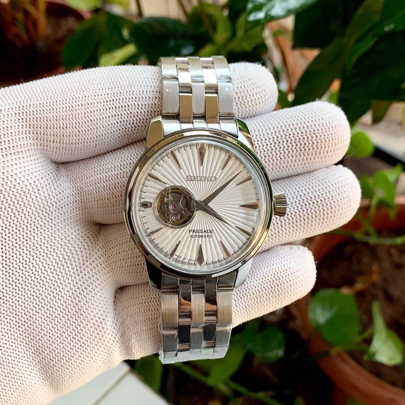Seiko Presage Cocktail White-Silver Watch