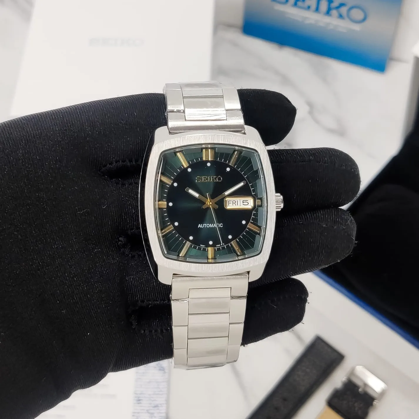 Seiko Recraft SNKP Dark Green Watch