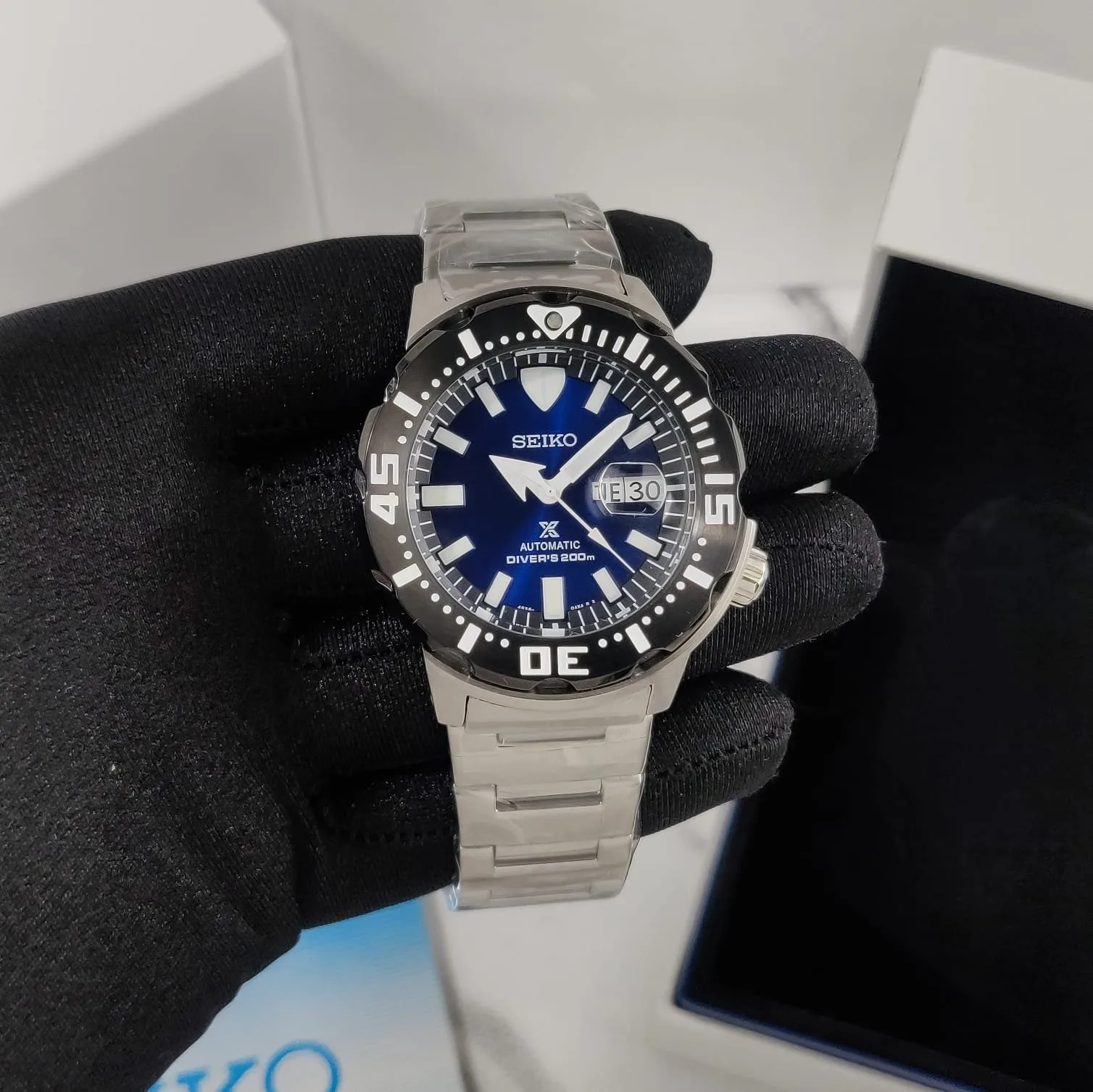 Seiko SRPD Monster Blue Dial Watch